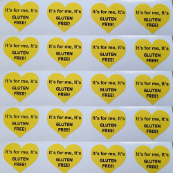 Yellow Gluten Free Stickers (24)